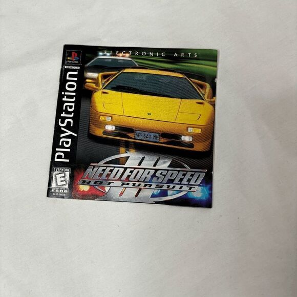 Need for Speed Hot Pursuit III 3 PS1 Manual Only (PlayStation 1) - Picture 1 of 2